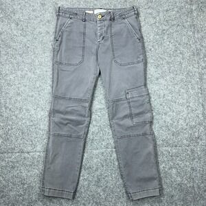 Anthropologie Hei Hei Pants Womens 27 Gray The Wanderer Straight Leg Button Fly